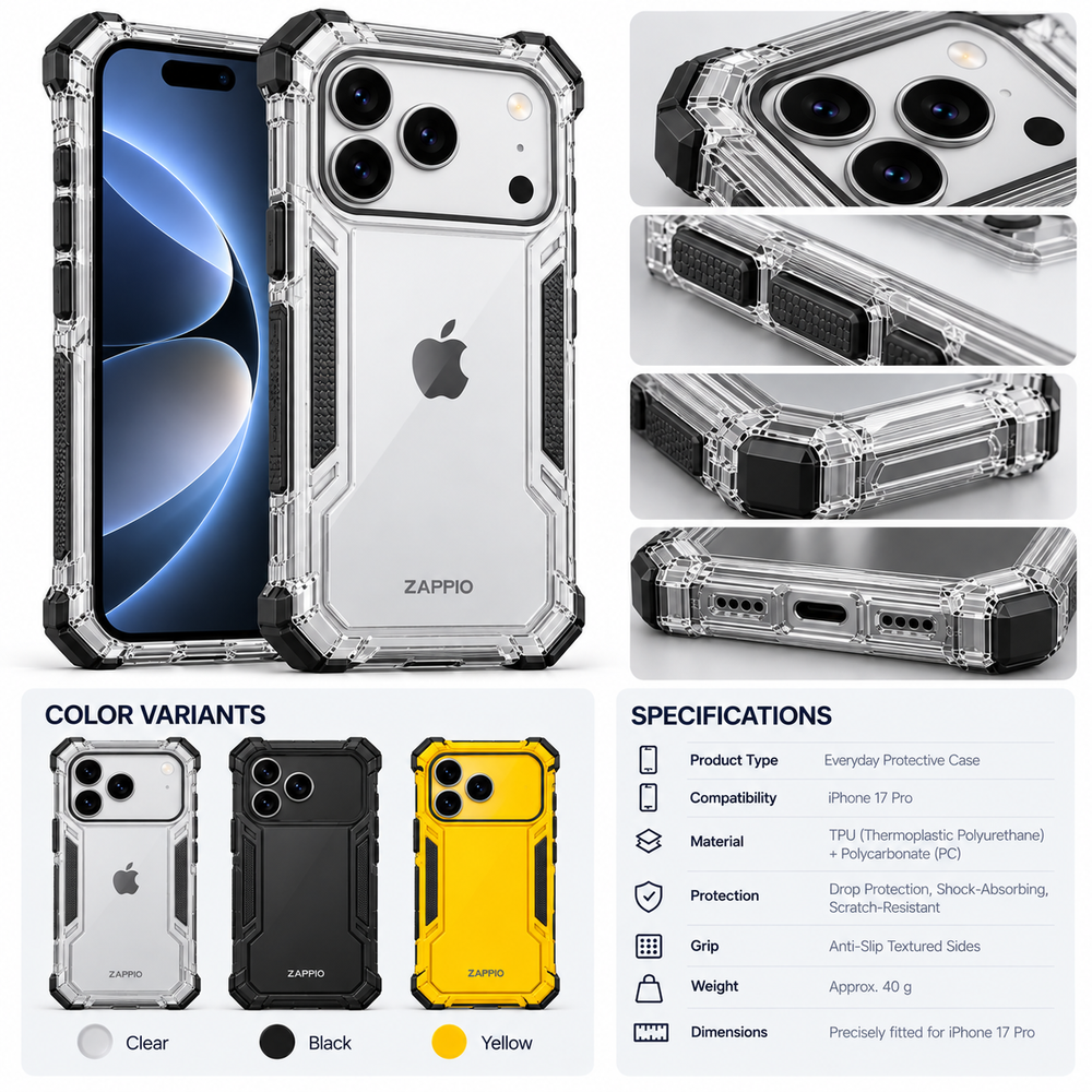 Everyday Protective Case for iPhone 17 Pro